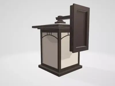 Progress Lighting Residence Outdoor Wall Sconce with 1 Light Low-poly 3D model