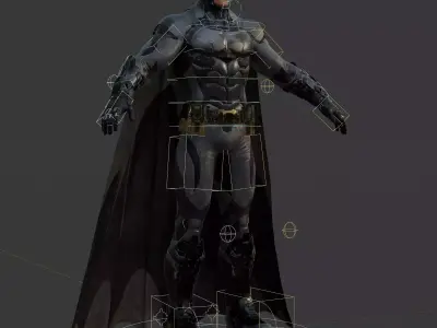 Arkham Batman Joker and Robin 3D Model Collection Rigged PBR 3D Model Pack