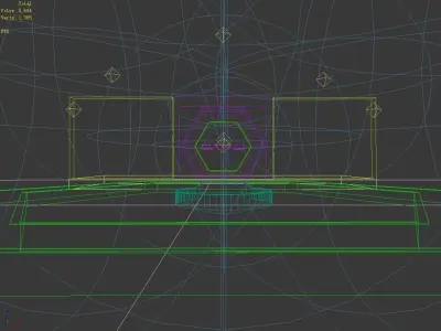 Stage party concert fashion catwalk T station  104 3D model