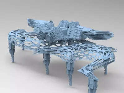 Hybrid base design Exterior 7  3D model