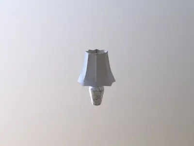Bedroom Lamp low-poly game ready Low-poly 3D model