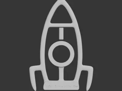 Skyrocket Bookmark Free 3D print model