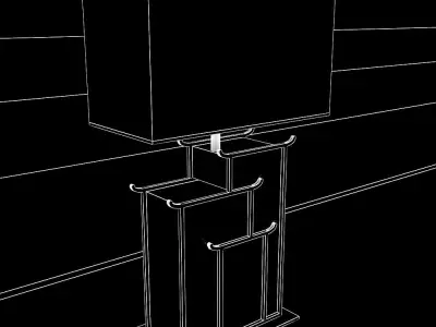 Table lamp 0  Low-poly 3D model