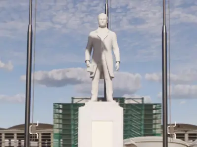 Rizal Statue 3D model