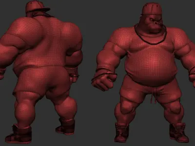 Street Style Gorilla 3D model