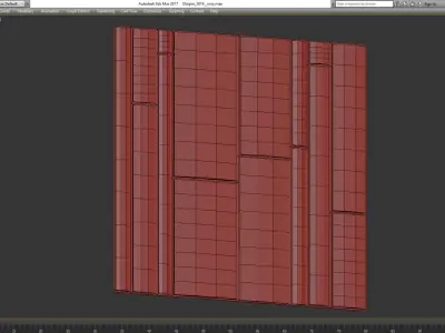 Wall Panel Decoration 3d model Low-poly 3D model