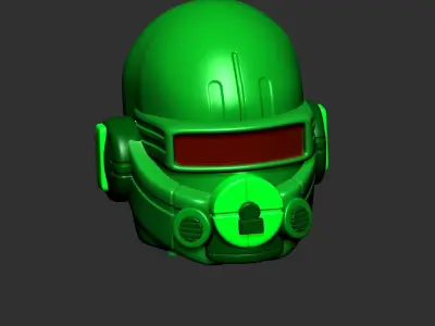 High quality scifi helmet high poly sculpt ver 4 3d printable  3D model