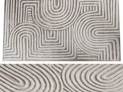 Vloerkleed MOMO 3D model