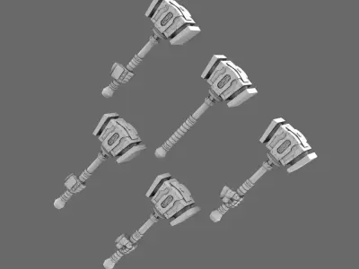 Space Knights Northern Hammer 3D print model