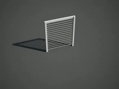 Window Vent Low-poly 3D model