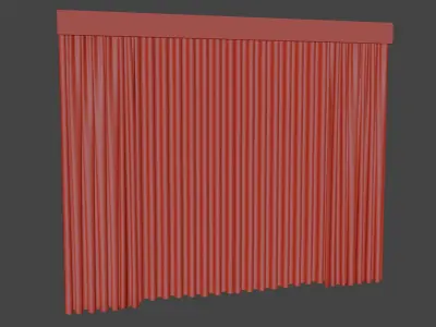 Curtains - End of the year of the fire rooster 3D model