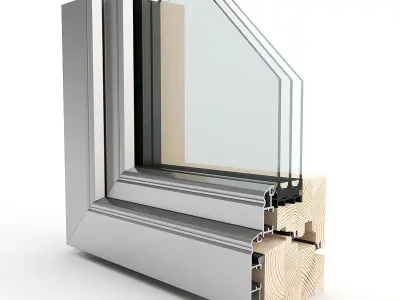 Window section 3D model