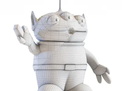 Toy Story Alien Low-poly 3D model