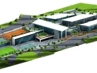 sports facilities 3D model