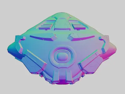 Drone visor SciFi helmet headset 3D model