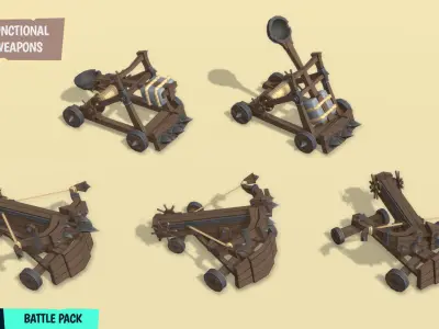 FANTASTIC - Battle Pack Low-poly 3D model