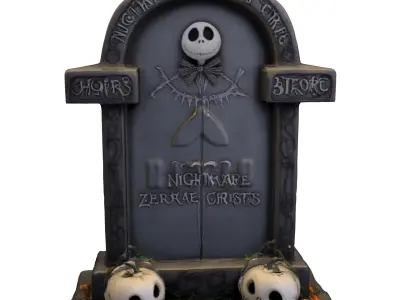 Gothic Tombstone  3D model