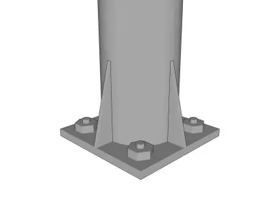 Lamp Post - Light Pole - Light Post - Street Light 23 3D model