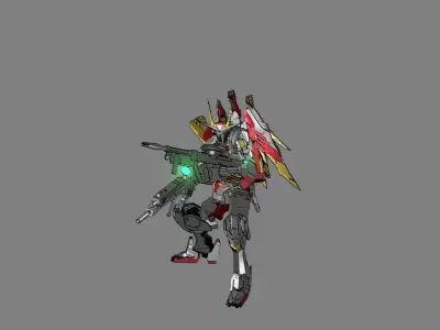 Attacker Gundam 16 A 3D model
