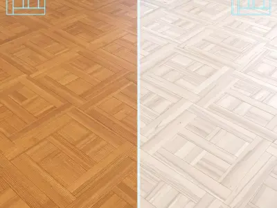 Parquet - Laminate - Wooden floor 2 in 1 Low-poly 3D model 118