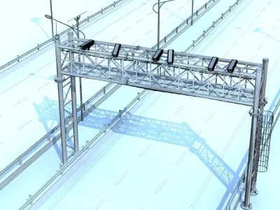 Highway Sign  3D model