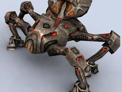 3DRT - Mech Crawlers Pack Low-poly 3D model