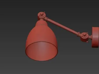 Holder Table Lamp Black 3D model