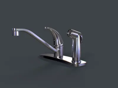 Bathroom Tap Design 02 3D model