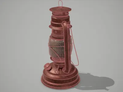 Old Lantern Low-poly 3D model buy