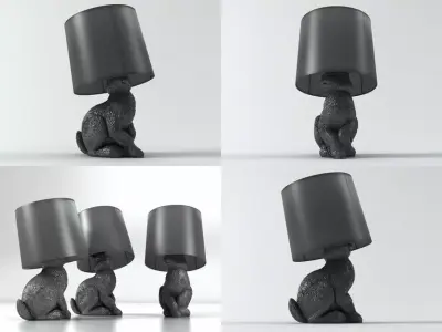 Rabbit lamp 3D model