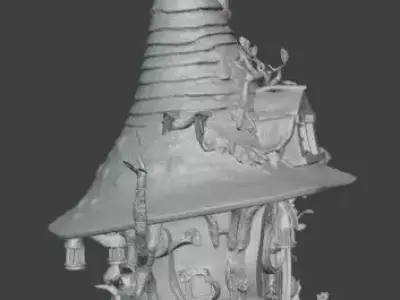 Witch House Miniature Fantasy Cottage 3D print model