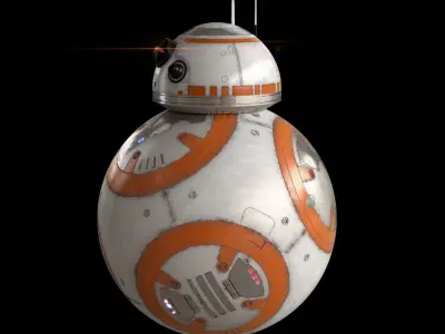 BB-8 Star Wars Droid Full Rigged 3D model