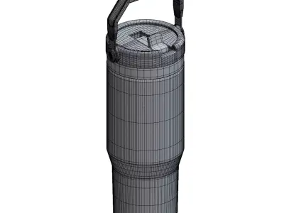  Insulated Bottle 3D Model 3D model
