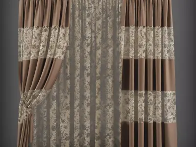 Curtain 3D model 46 3D model