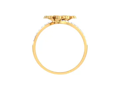Women Ring  Render 3dm STL OBJ FBX Details 3D print model 2