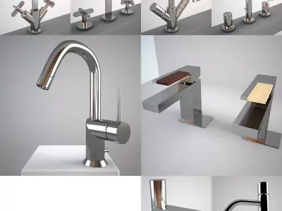 Fantini Mixers Collection 3D Model Pack