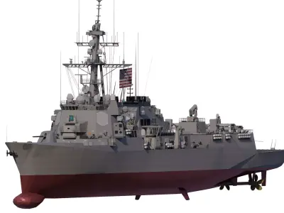 Arleigh Burke-class destroyer 3D model