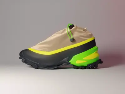 Sneakers Concept Salomon Low-poly 3D model