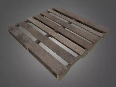 Pallet - 4K PBR Game Ready wooden Low-poly 3D model