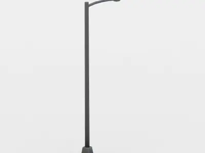 Light pole Low-poly 3D model get