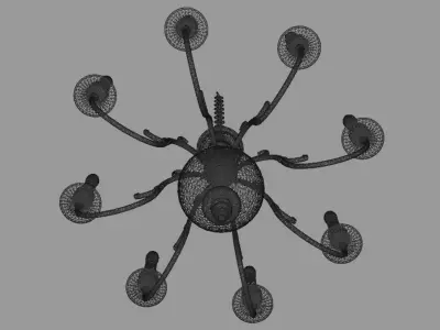 Chandelier GOLD 3D model purchase