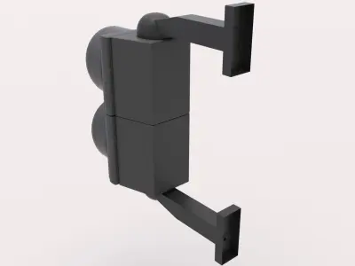 Traffic Light 02 Low-poly 3D model