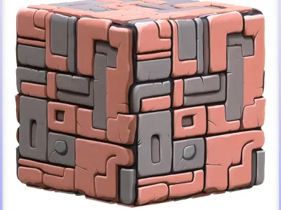 Stylized Wall Seamless Texture Texture 4