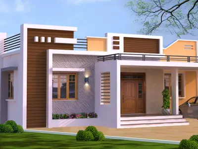 Realistic 3D Exterior House Model 3D model