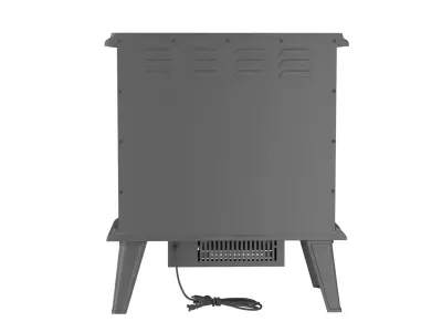 Vintage Electric Fireplace Stove 3D Model 3D model