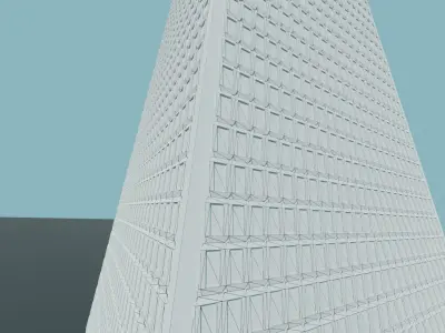 LOW POLY - BUILDING san francisco skyscraper Low-poly 3D model