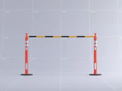 Toronto Safety Flexible Pole 01 3D model