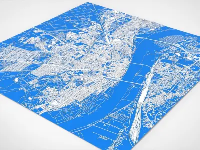 Cityscape Torun Poland 3D model