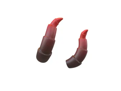 Demon Horn v2 004 Low-poly 3D model