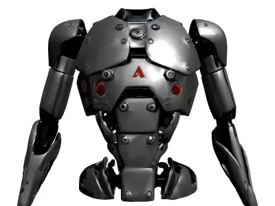 SciFi Robot Torso Armor Low-poly 3D model